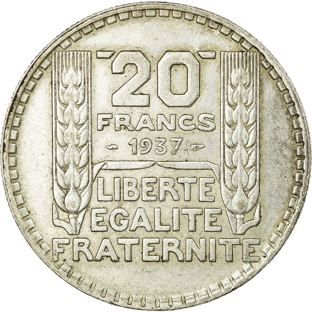 Coin, France, Turin, 20 Francs, 1937, Paris, AU(50-53), Silver, KM:879