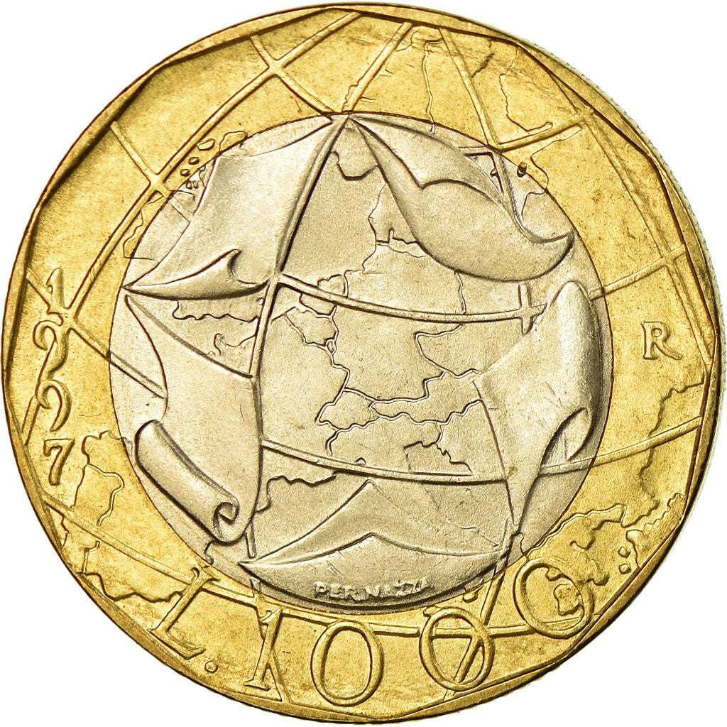 Monnaie, Italie, 1000 Lire, 1997, Rome, TTB+, Bi-Metallic, KM:194