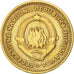 Moneda, Yugoslavia, 10 Dinara, 1955, MBC, Aluminio - bronce, KM:33