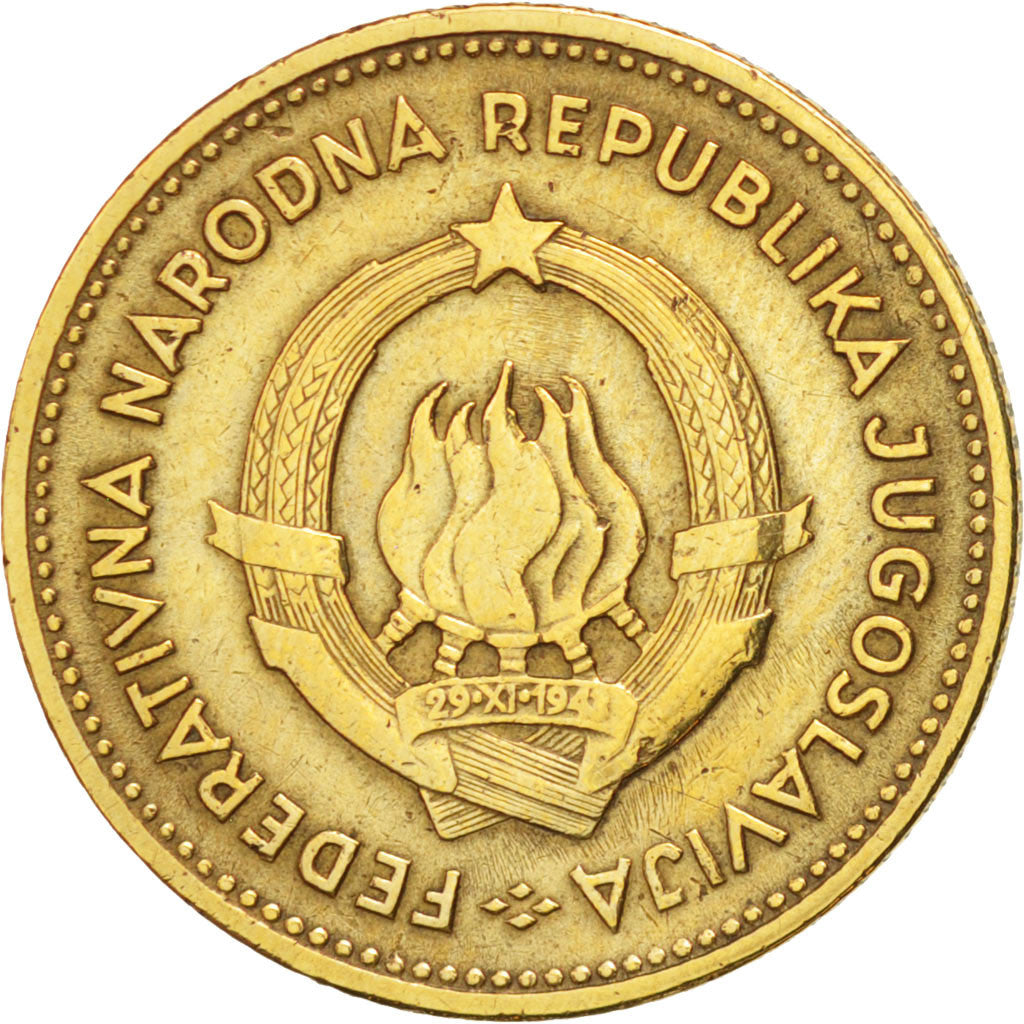 Coin, Yugoslavia, 10 Dinara, 1955, EF(40-45), Aluminum-Bronze, KM:33