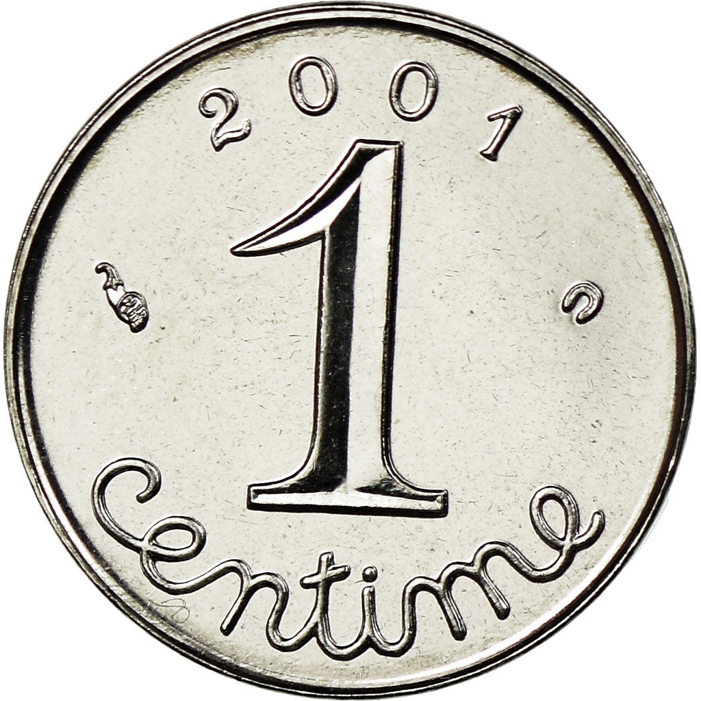 Munten, Frankrijk, Épi, Centime, 2001, Paris, FDC, Stainless Steel, KM:928