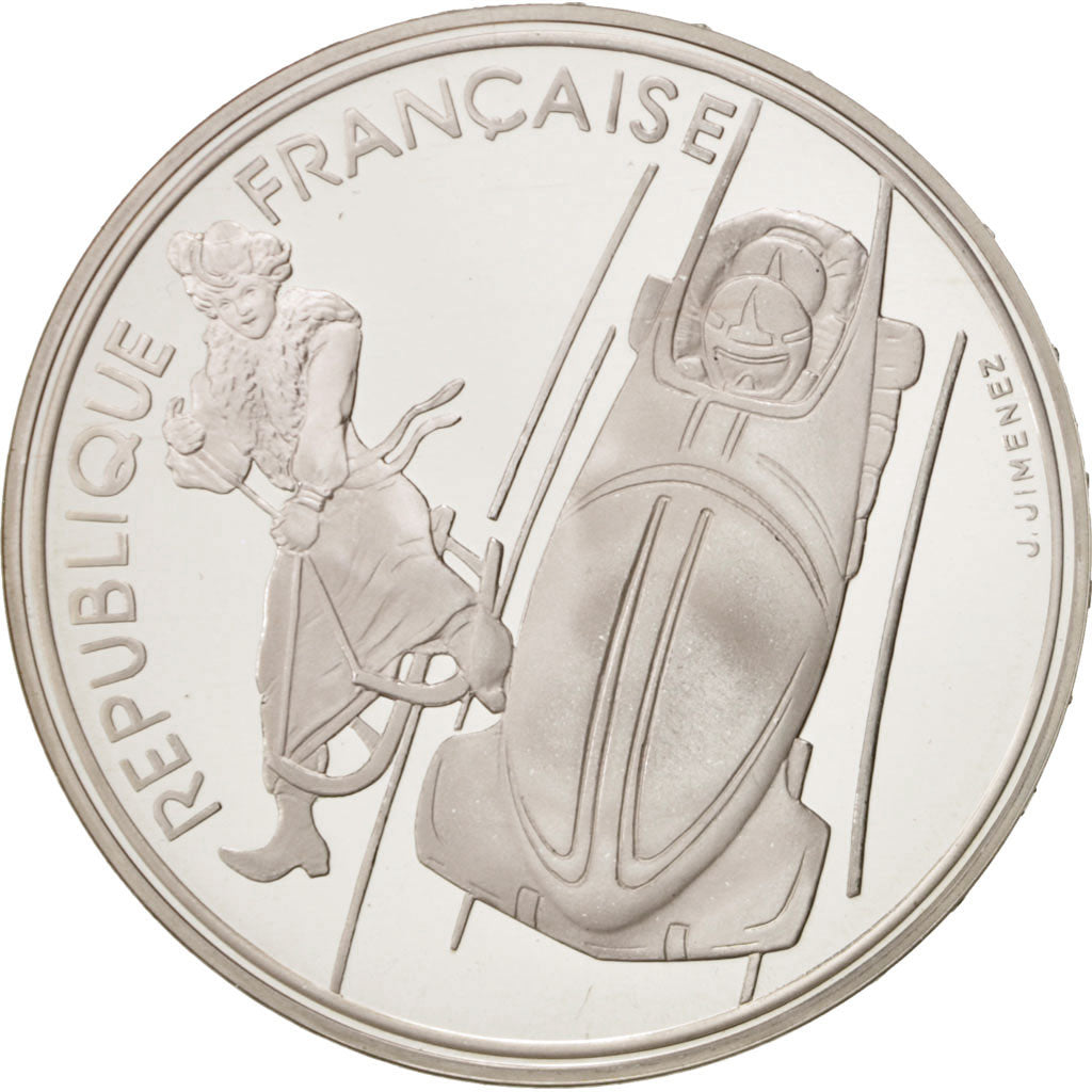 Moneda, Francia, 100 Francs, 1990, FDC, Plata, KM:981