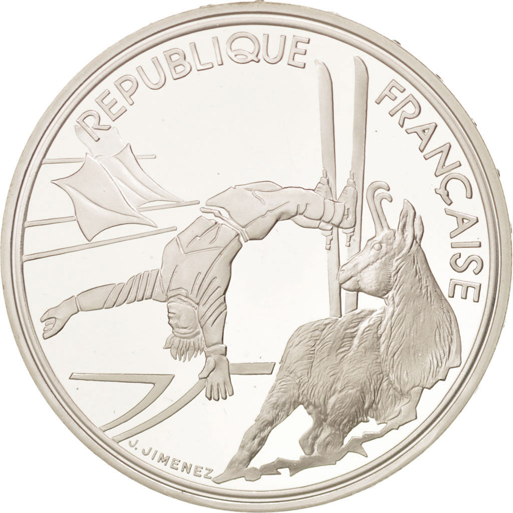 Moneda, Francia, 100 Francs, 1990, FDC, Plata, KM:983
