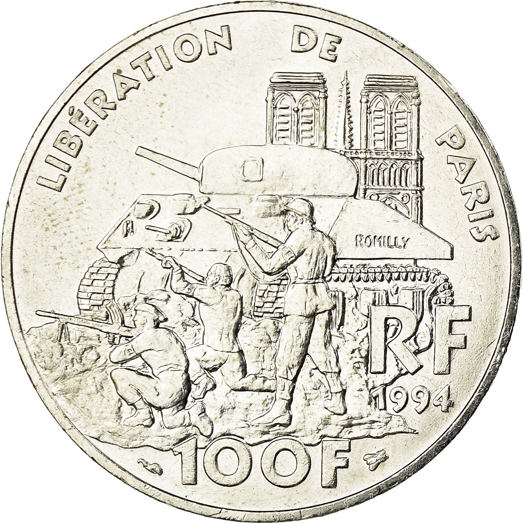 Monnaie, France, Libération de Paris, 100 Francs, 1994, SUP, Argent,Gad 935