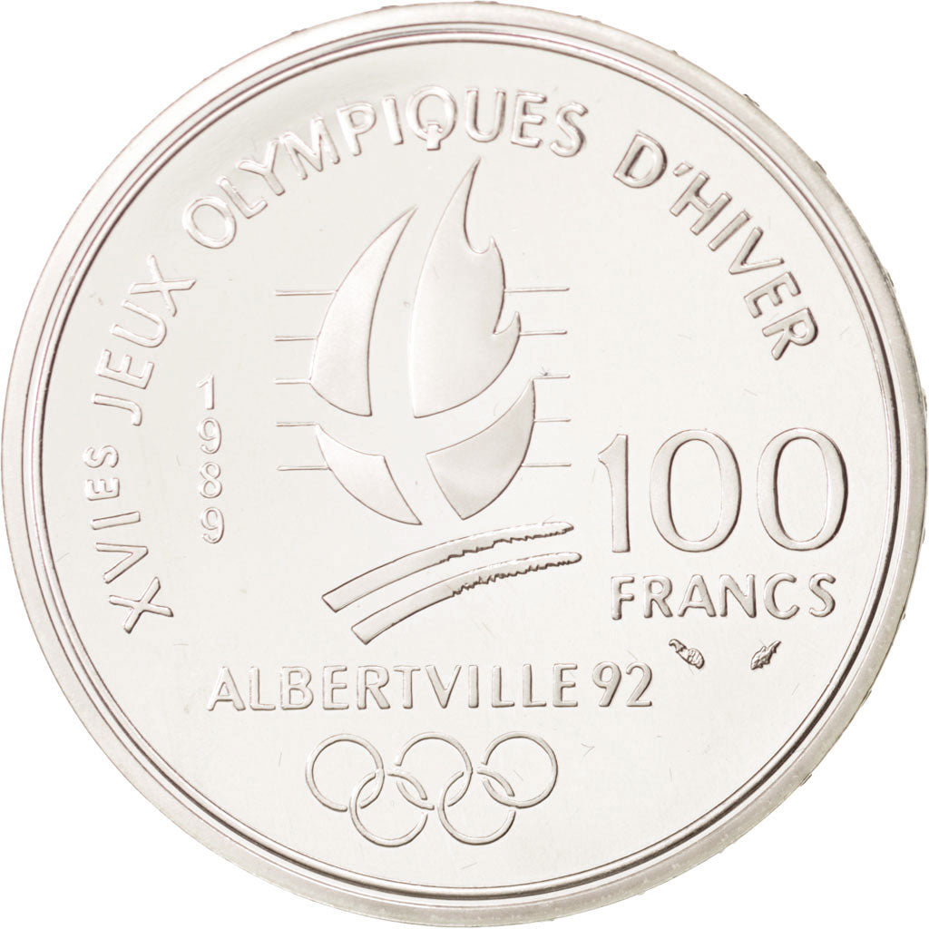 Münze, Frankreich, 100 Francs, 1989, STGL, Silber, KM:971