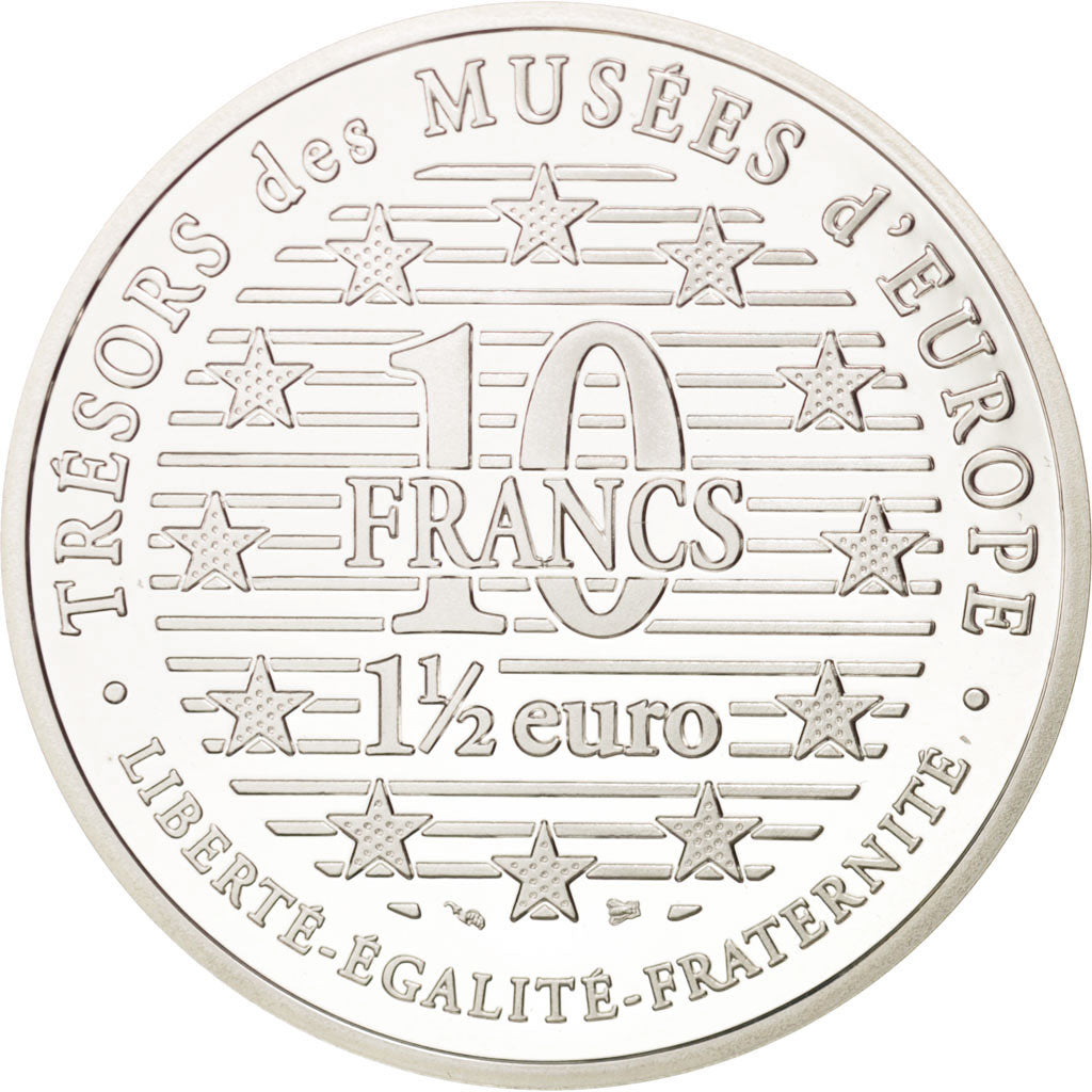 Coin, France, 10 Francs-1.5 Euro, 1996, MS(65-70), Silver, KM:1158