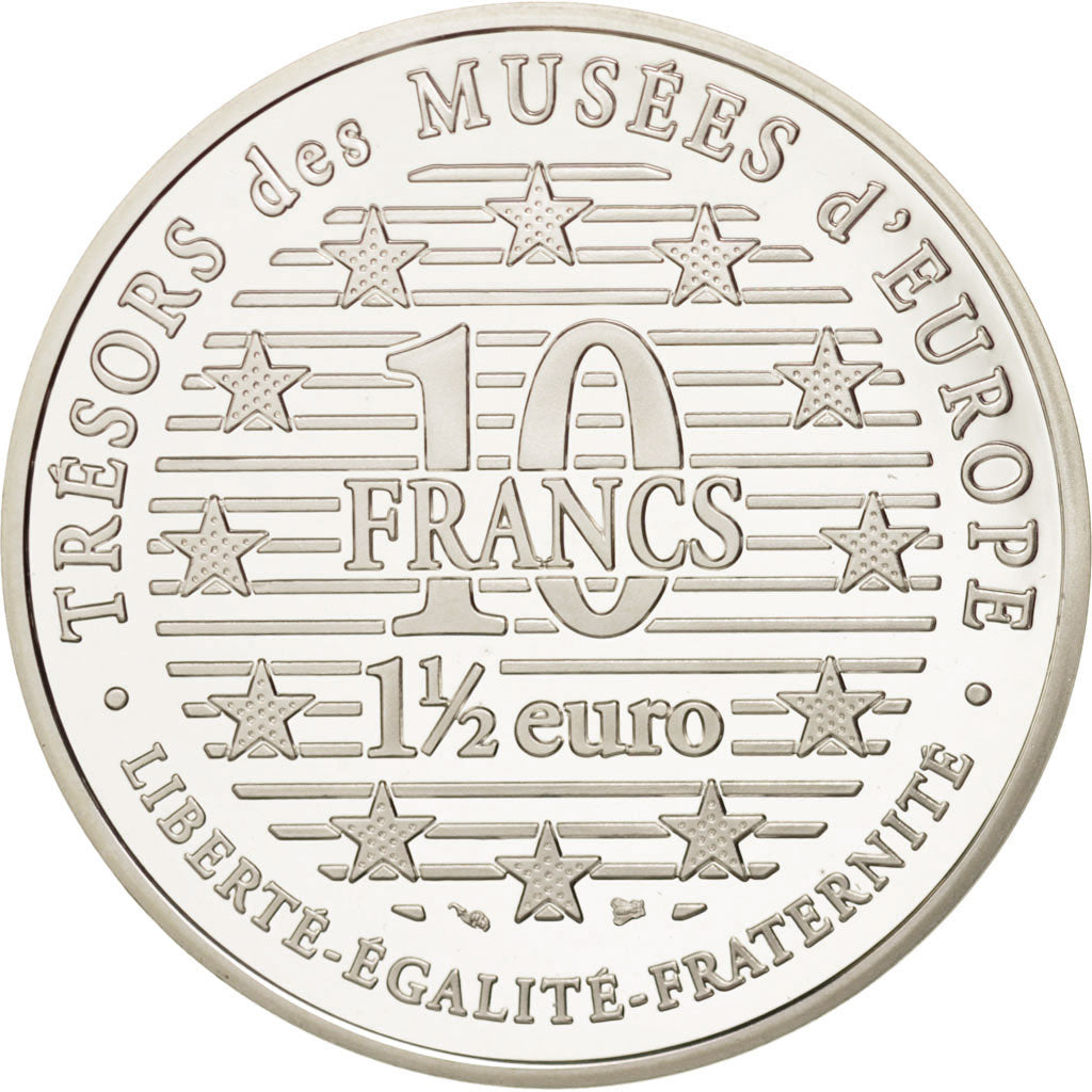Coin, France, 10 Francs-1.5 Euro, 1996, MS(65-70), Silver, KM:1124