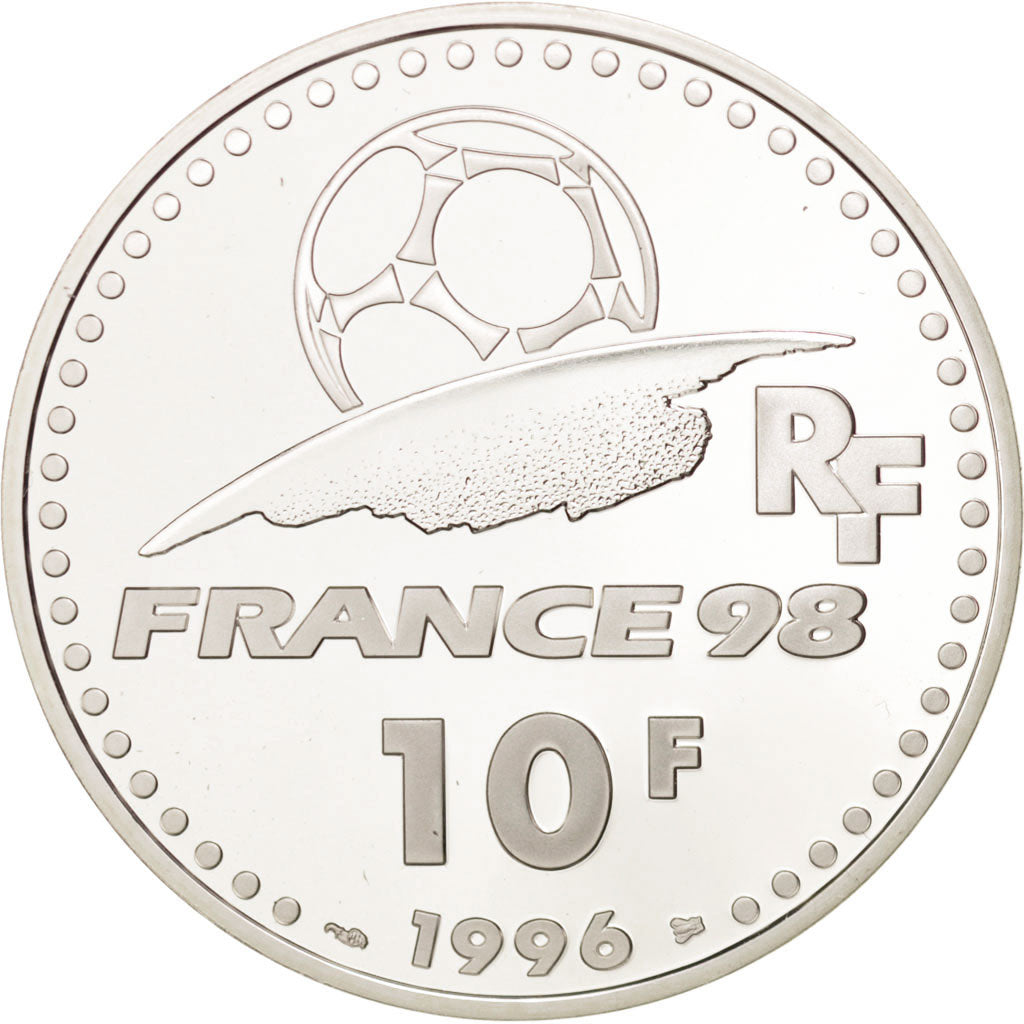 Munten, Frankrijk, 10 Francs, 1996, FDC, Zilver, KM:1166