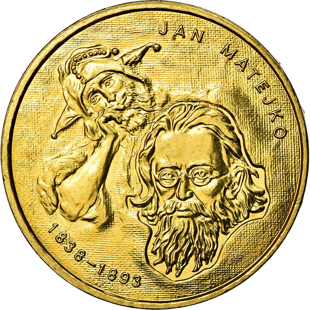 Coin, Poland, 2 Zlote, 2002, Warsaw, MS(60-62), Brass, KM:444