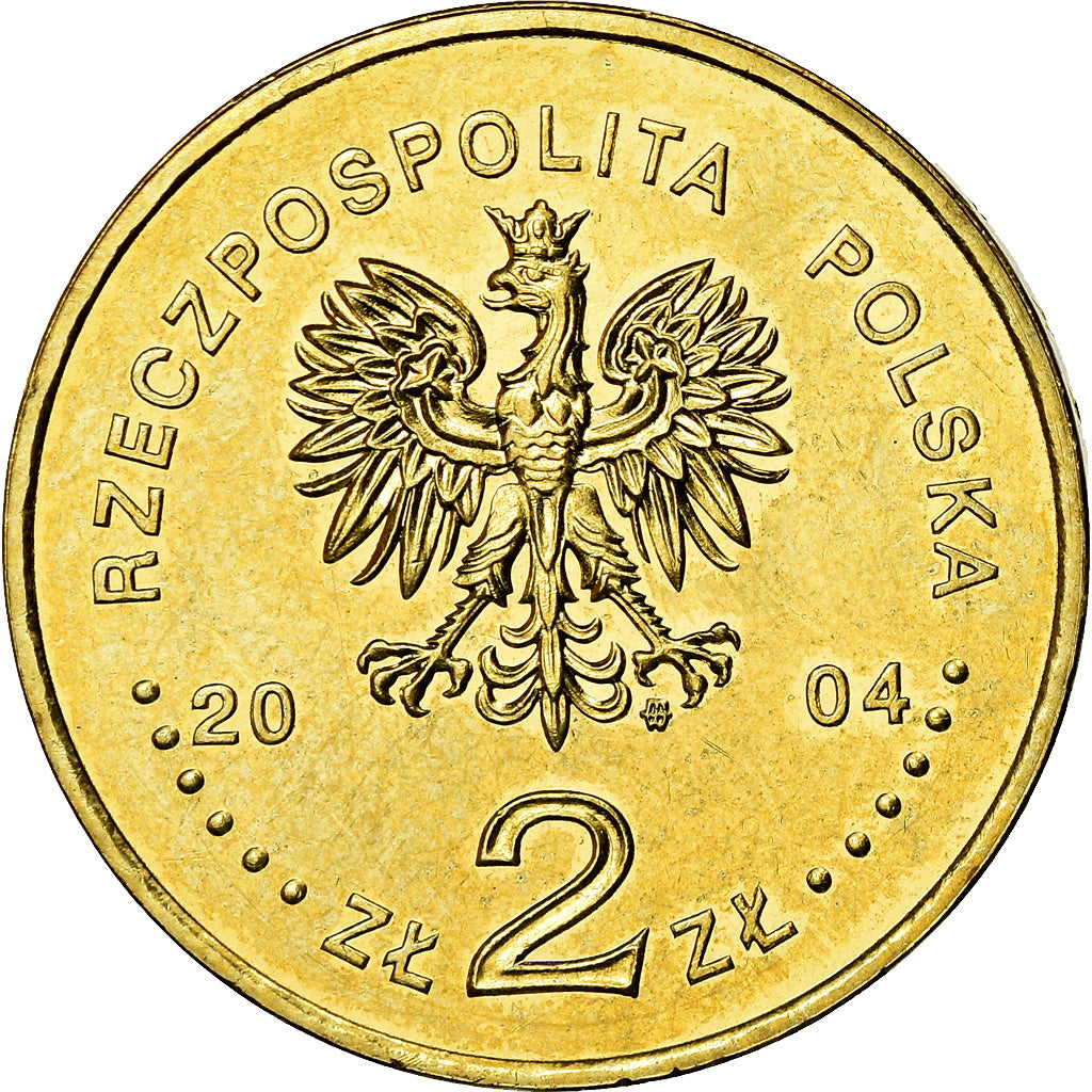 Moneta, Polonia, 2 Zlote, 2004, Warsaw, SPL, Ottone, KM:499