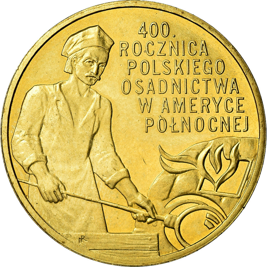 Moneda, Polonia, 2 Zlote, 2008, Warsaw, EBC+, Latón, KM:659