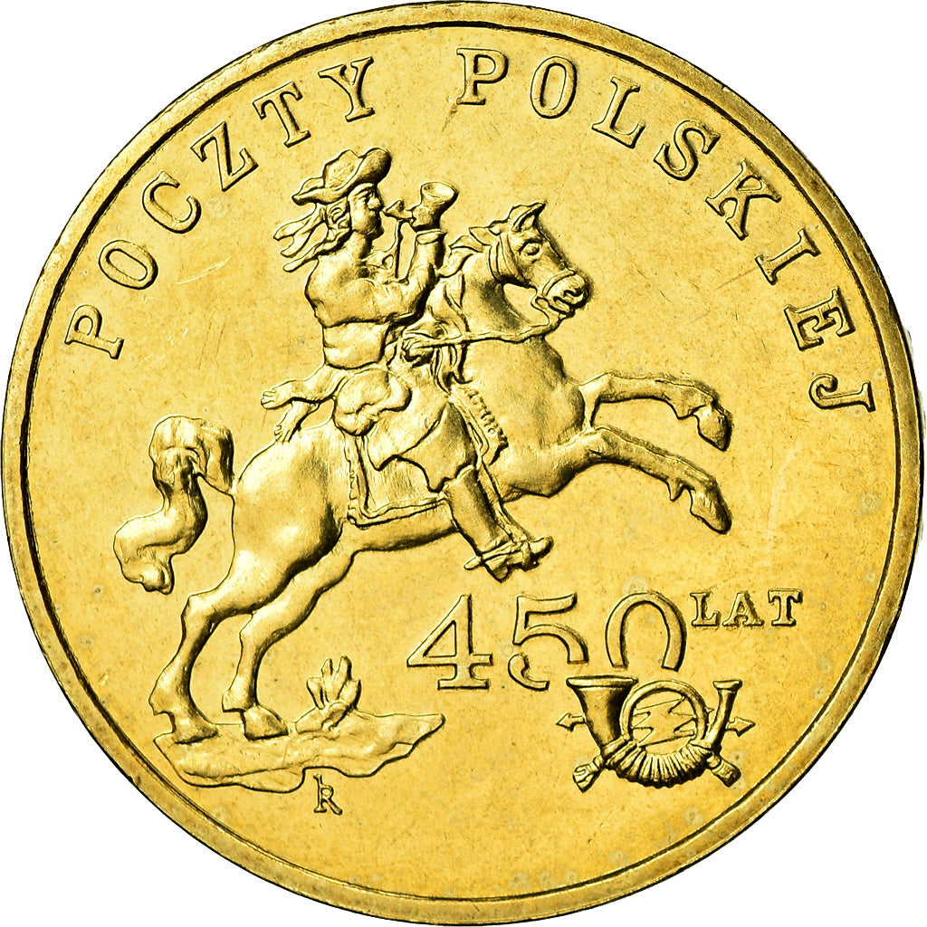 Coin, Poland, 2 Zlote, 2008, Warsaw, MS(60-62), Brass, KM:656