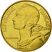 Moneta, Francja, Marianne, 20 Centimes, 1977, Paris, MS(65-70), Aluminium-Brąz