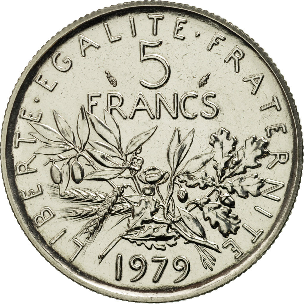 Monnaie, France, Semeuse, 5 Francs, 1979, Paris, FDC, Nickel Clad Copper-Nickel