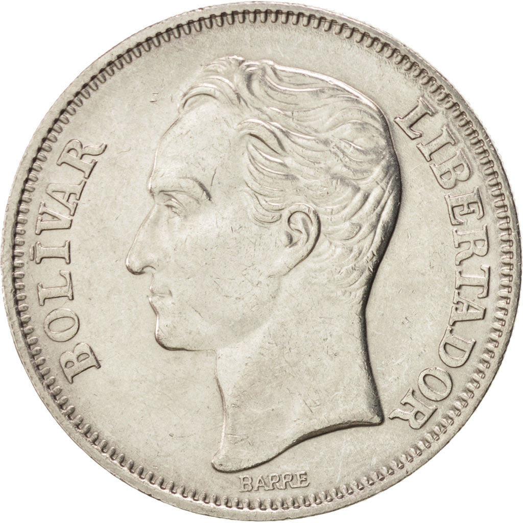 Coin, Venezuela, 2 Bolivares, 1967, MS(63), Nickel, KM:43