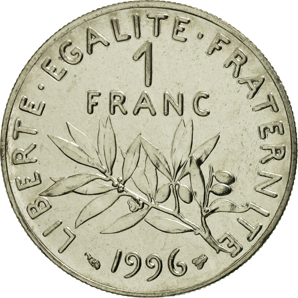 Münze, Frankreich, Semeuse, Franc, 1996, Paris, STGL, Nickel, KM:925.1