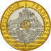 France, 20 Francs, Mont Saint-Michel, 1997, Pessac, Tri-Metallic, MS(65-70)