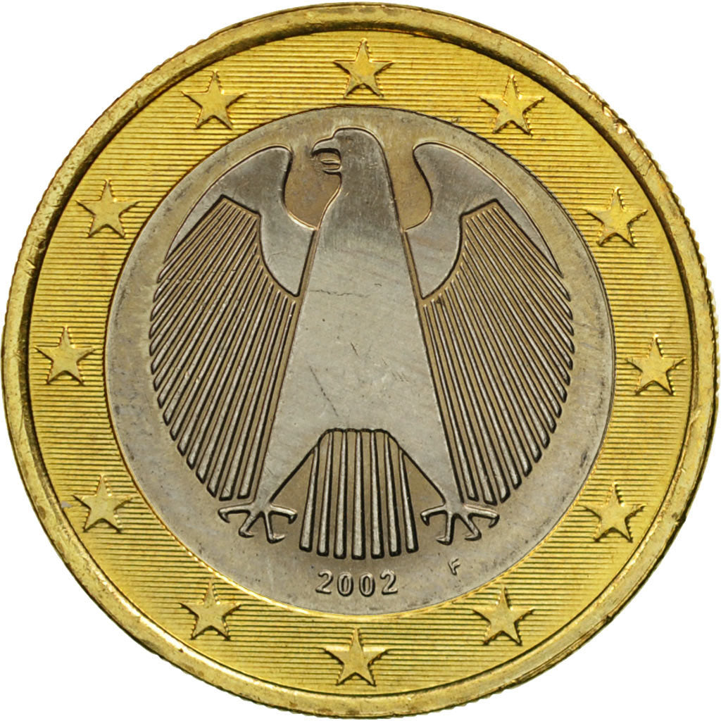GERMANY - FEDERAL REPUBLIC, Euro, 2002, MS(63), Bi-Metallic, KM:213