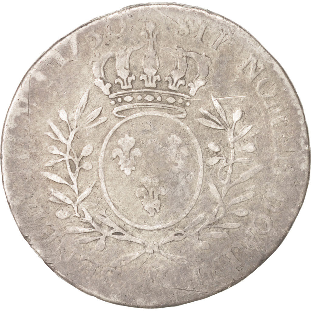 Coin, France, Louis XV, 1/2 Écu aux branches d'olivier, 1/2 ECU, 44 Sols, 1730