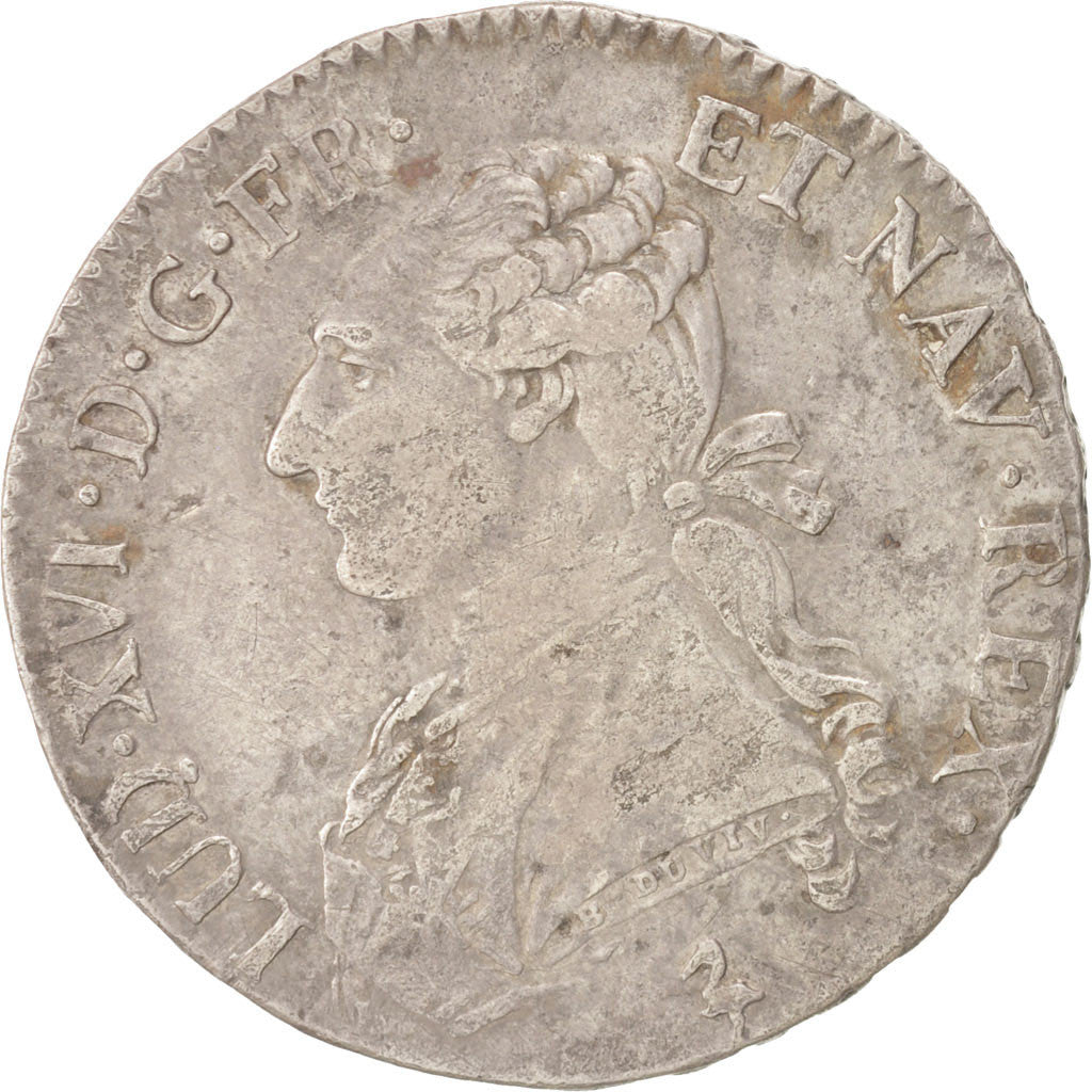 Moneta, Francia, Louis XVI, 1/2 Écu, 1/2 ECU, 44 Sols, 1784, Paris, BB