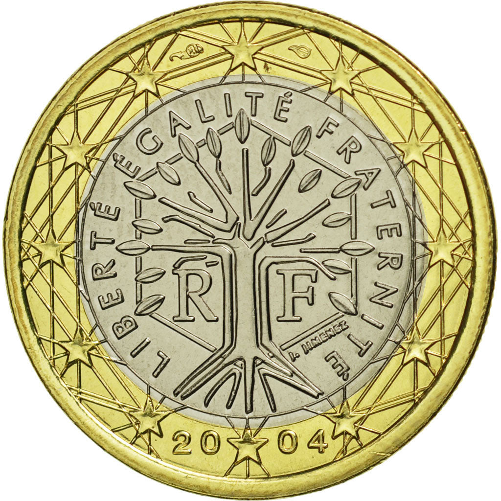 Coin, France, Euro, 2004, MS(65-70), Bi-Metallic, KM:1288