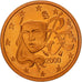 Coin, France, Euro Cent, 2000, MS(65-70), Copper Plated Steel, KM:1282