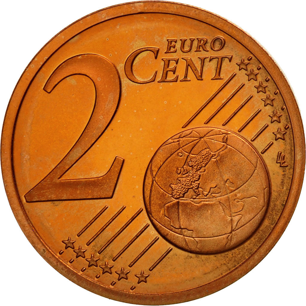 Coin, France, 2 Euro Cent, 2000, MS(65-70), Copper Plated Steel, KM:1283