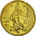 Moneta, Francia, 20 Euro Cent, 2000, FDC, Ottone, KM:1286