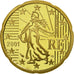 Coin, France, 20 Euro Cent, 2001, MS(65-70), Brass, KM:1286