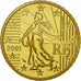 Coin, France, 50 Euro Cent, 2001, MS(65-70), Brass, KM:1287