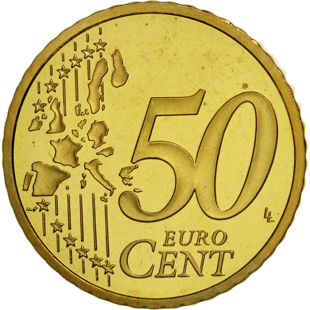 Coin, France, 50 Euro Cent, 2001, MS(65-70), Brass, KM:1287