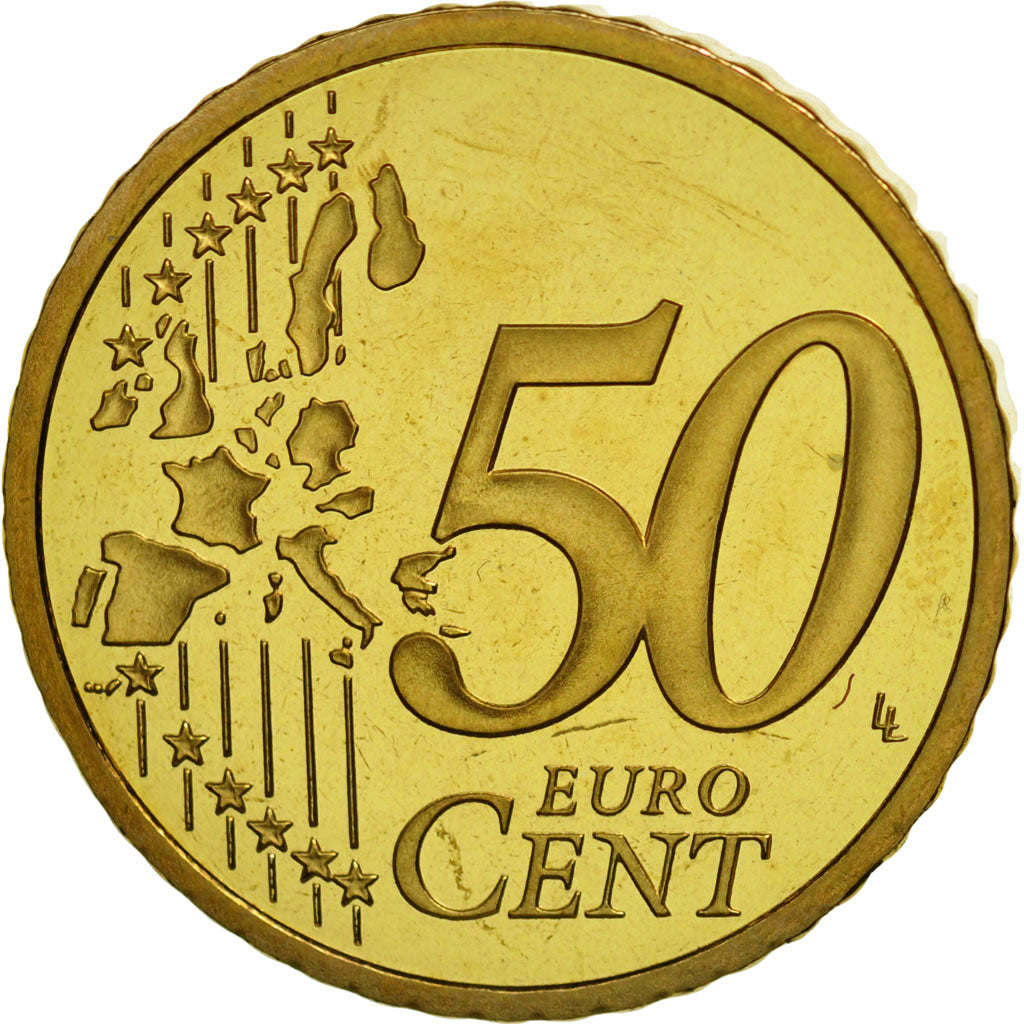 Coin, France, 50 Euro Cent, 2001, MS(65-70), Brass, KM:1287