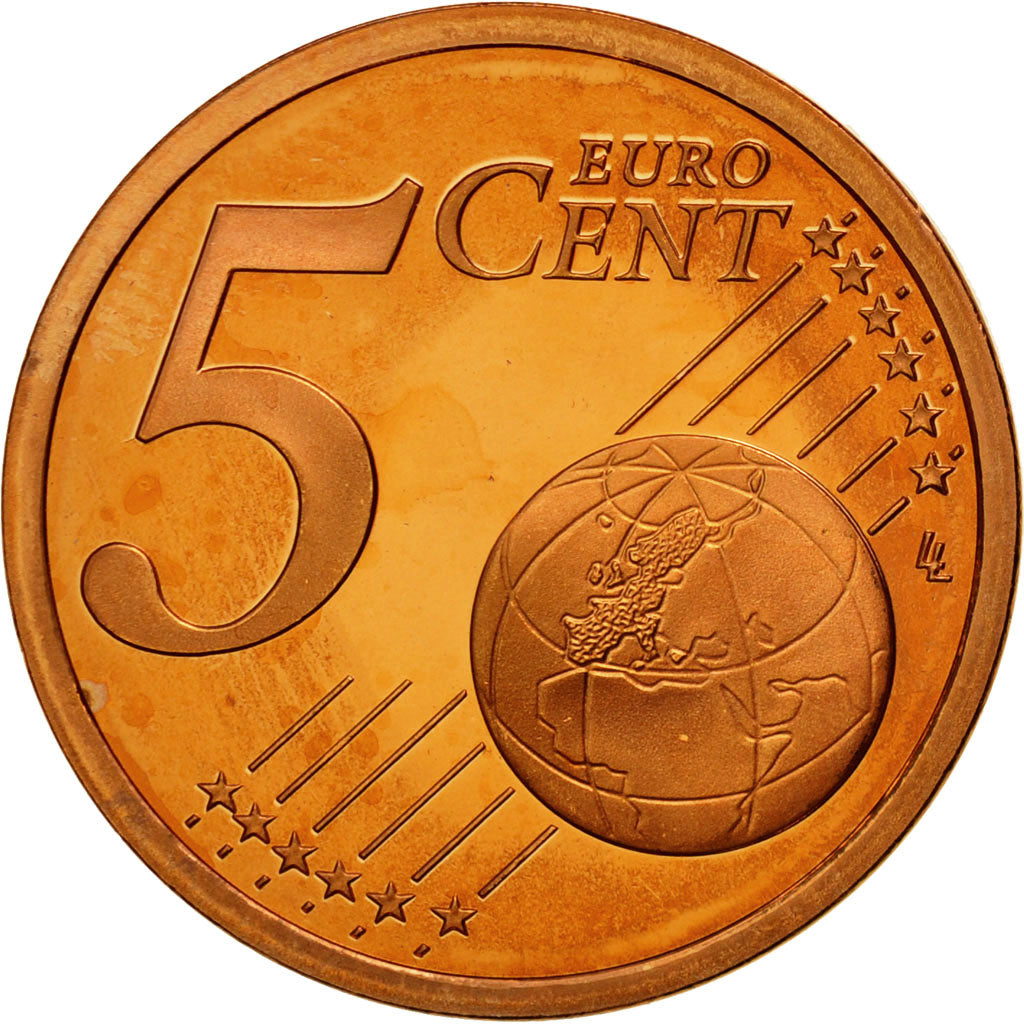 Coin, France, 5 Euro Cent, 2002, MS(65-70), Copper Plated Steel, KM:1284