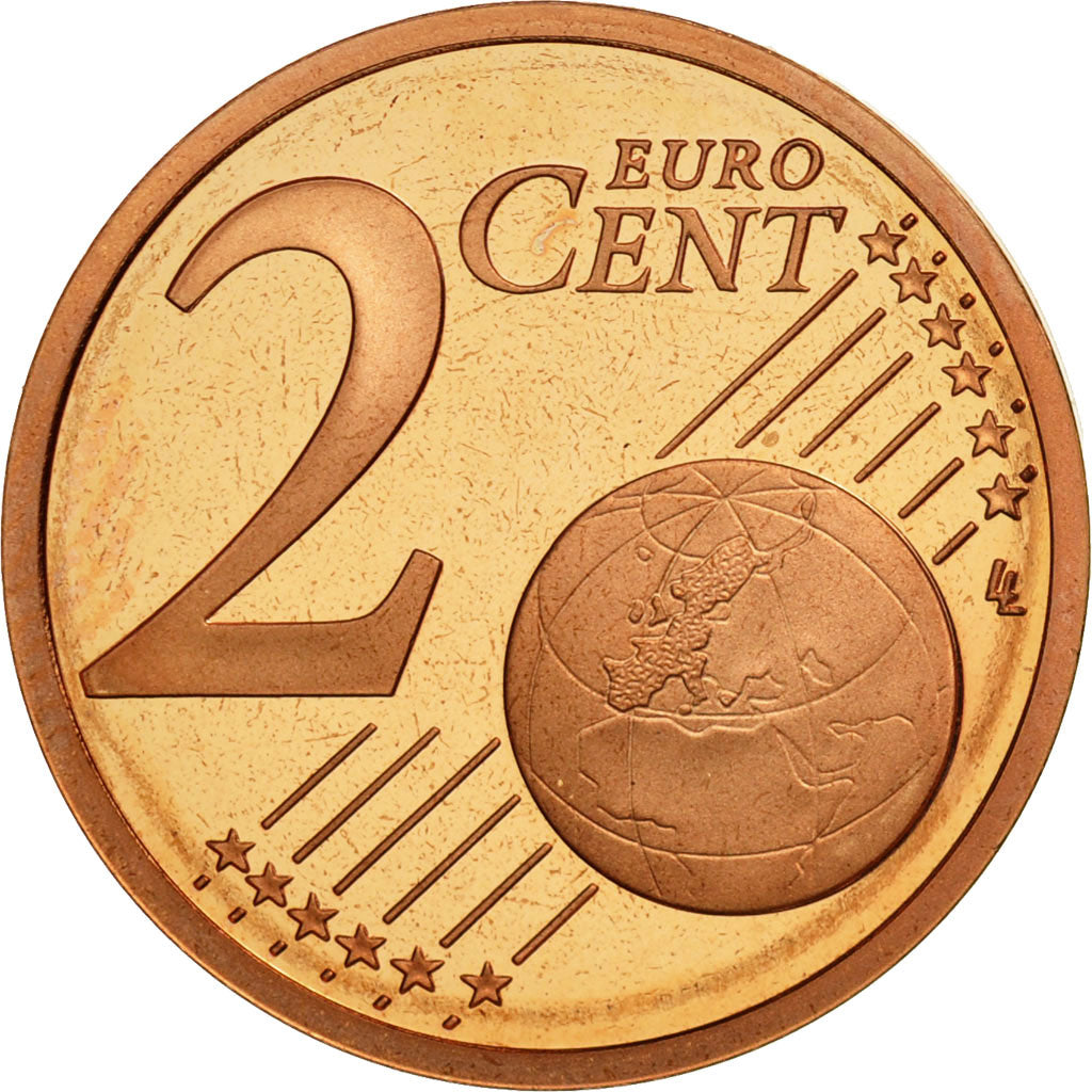 Coin, France, 2 Euro Cent, 2004, MS(65-70), Copper Plated Steel, KM:1283