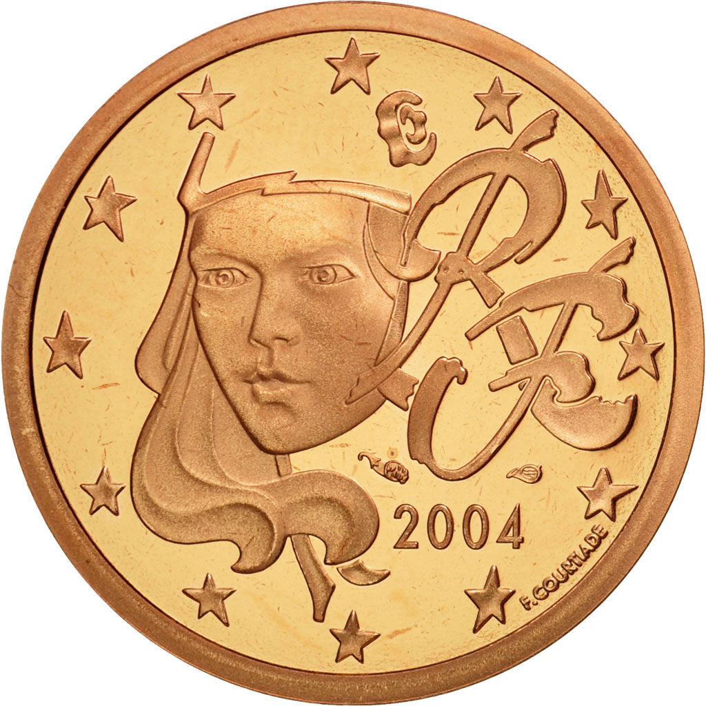 Coin, France, 5 Euro Cent, 2004, MS(65-70), Copper Plated Steel, KM:1284