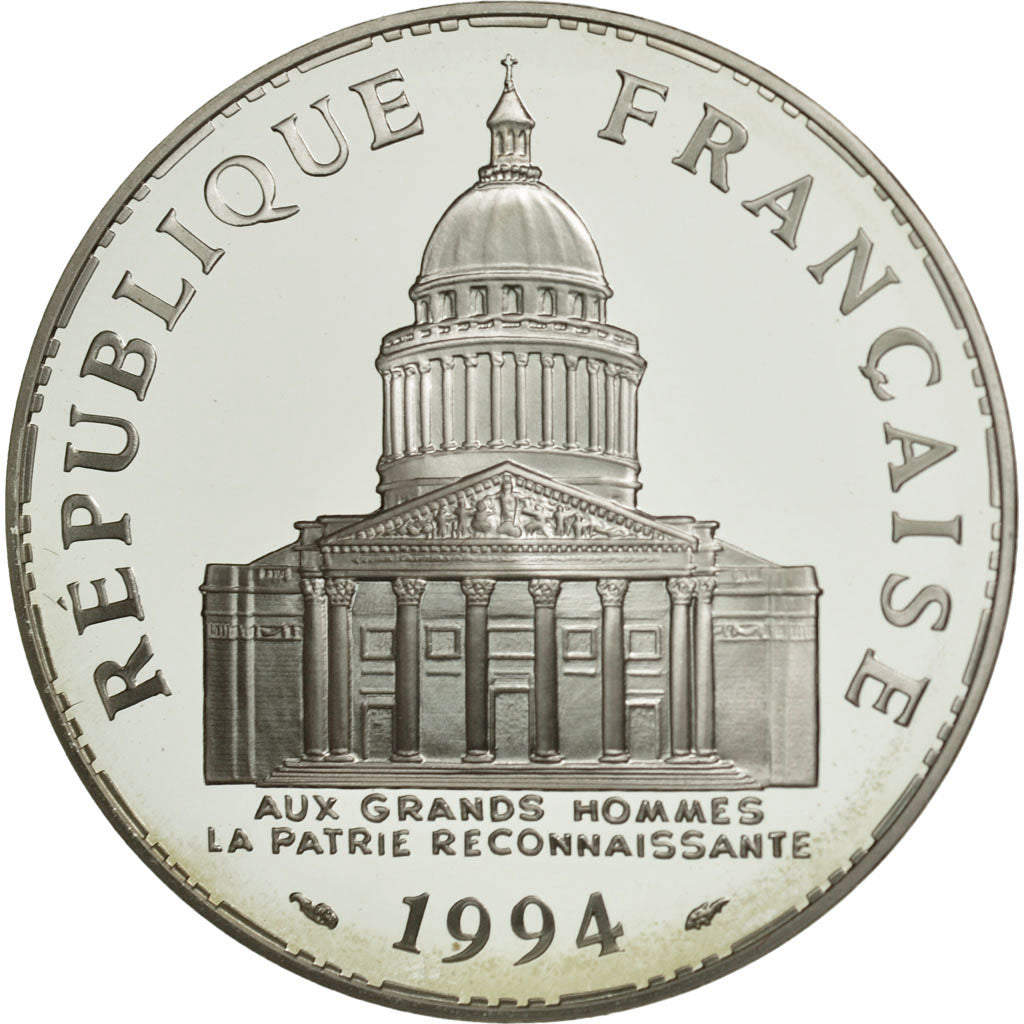 Moneta, Francia, Panthéon, 100 Francs, 1994, Paris, FDC, Argento, KM:951.1