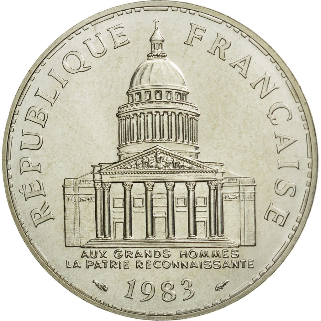 Coin, France, Panthéon, 100 Francs, 1983, Paris, MS(65-70), Silver, KM:951.1