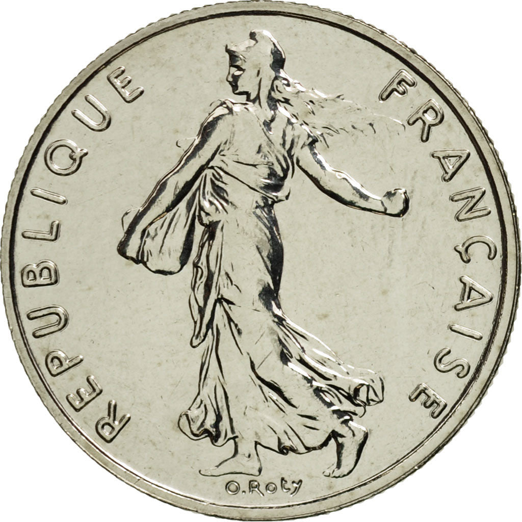 Moneta, Francia, Semeuse, 1/2 Franc, 2001, Paris, FDC, Nichel, KM:931.2