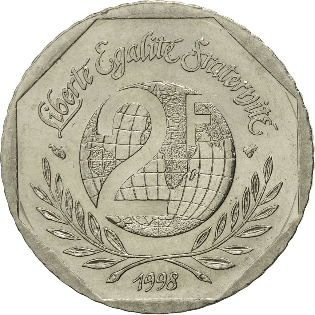 Monnaie, France, René Cassin, 2 Francs, 1998, Paris, SPL, Nickel, KM:1213