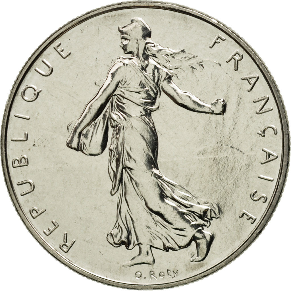 Coin, France, Semeuse, Franc, 1997, Paris, MS(65-70), Nickel, KM:925.1