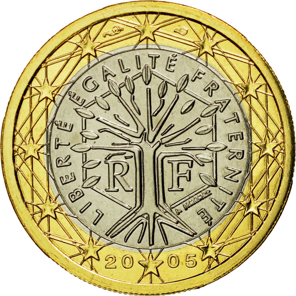 Coin, France, Euro, 2005, MS(65-70), Bi-Metallic, KM:1288