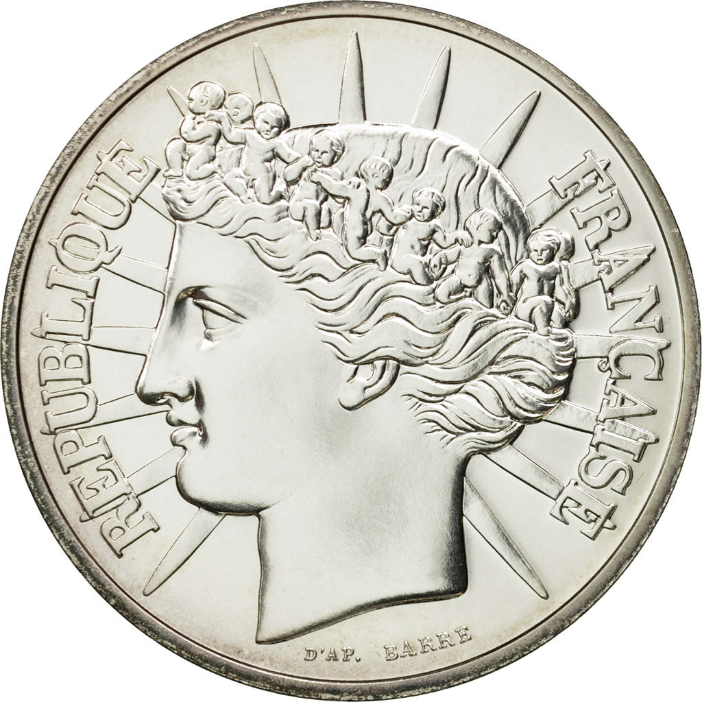 Coin, France, Fraternité, 100 Francs, 1988, Paris, MS(65-70), Silver, KM:966