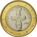 Cypr, Euro, 2008, MS(63), Bimetaliczny, KM:84