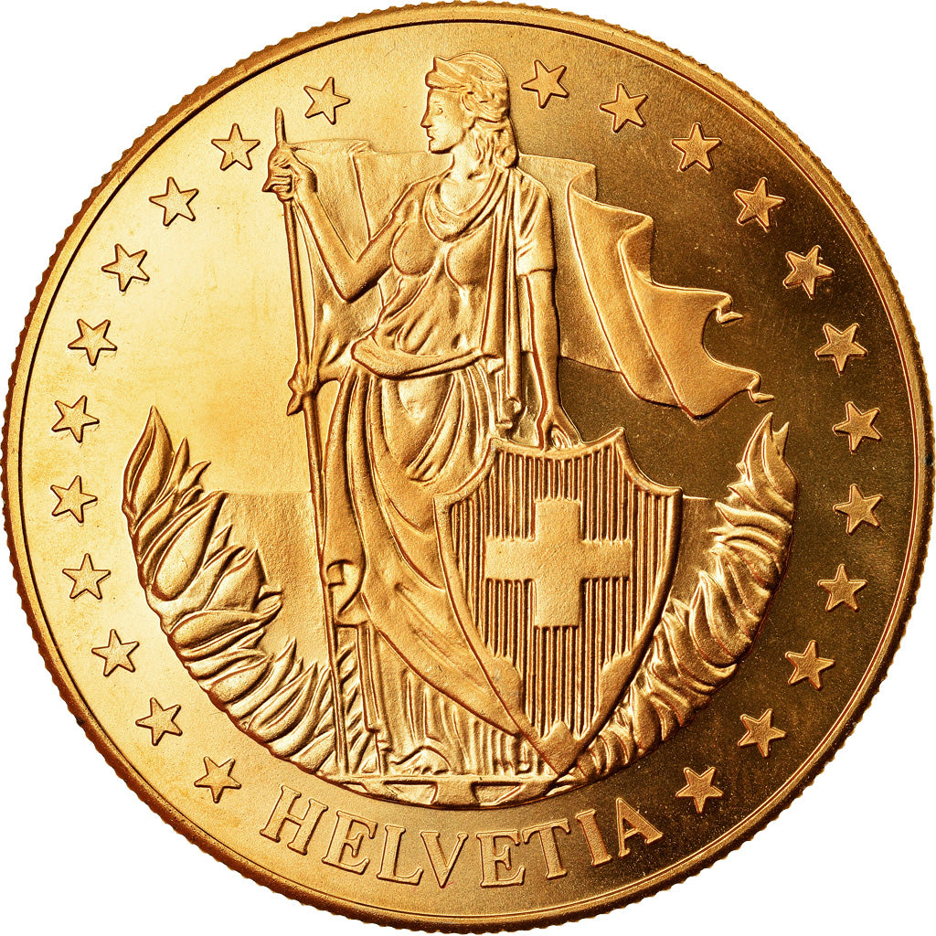 Switzerland, Medal, Hans Holbein, Der Jüngere, MS(64), Copper-Nickel Gilt