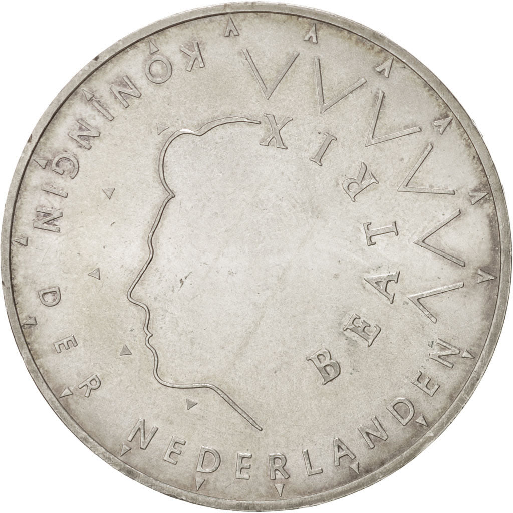 Munten, Nederland, Beatrix, Zilver, KM:209