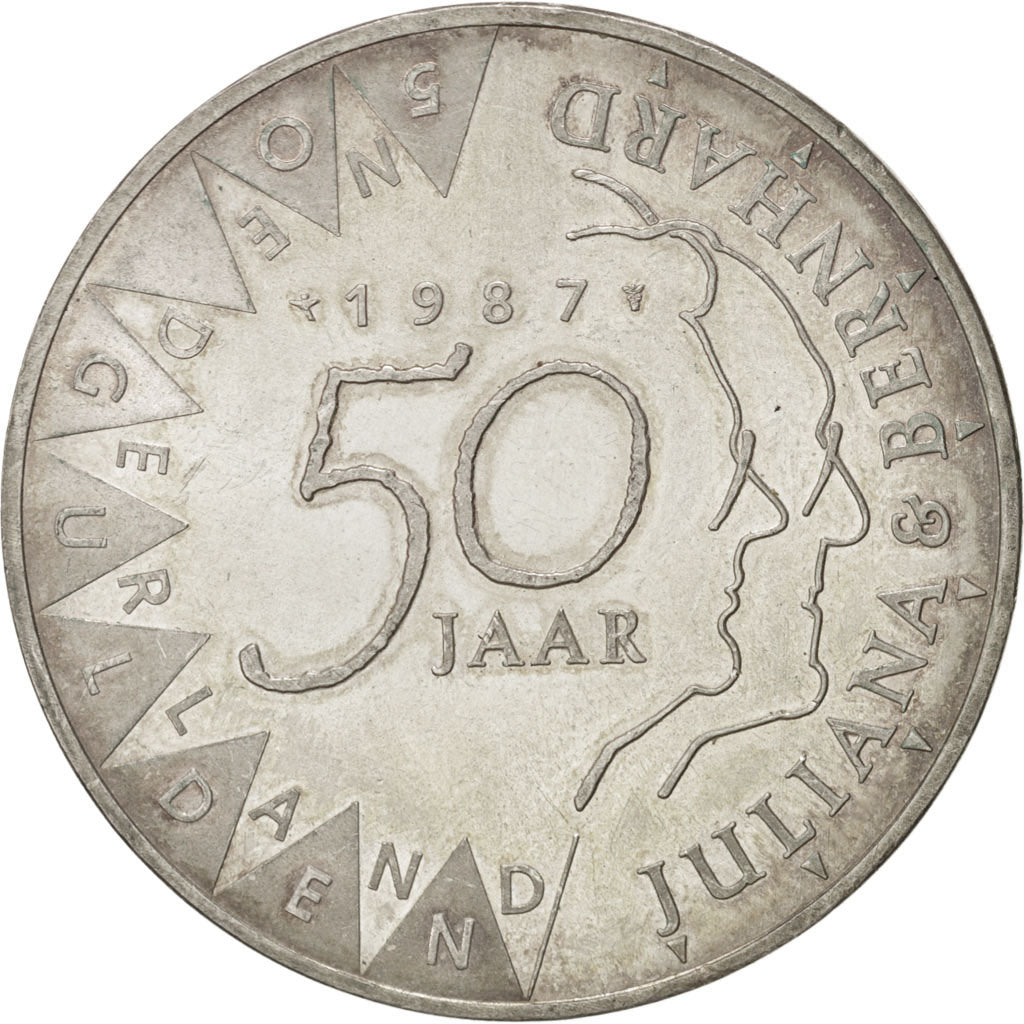 Munten, Nederland, Beatrix, Zilver, KM:209