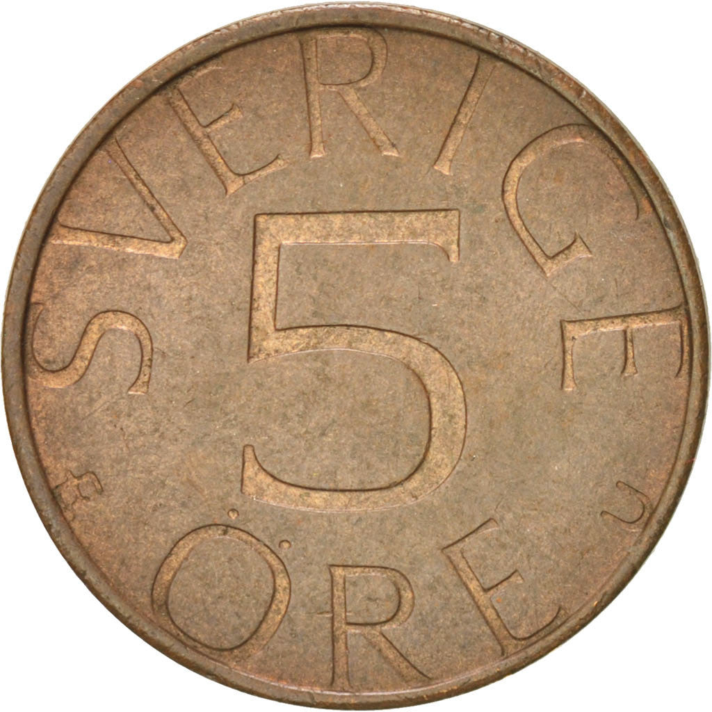 Monnaie, Suède, Carl XVI Gustaf, 5 Öre, 1979, TTB, Bronze, KM:849
