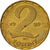 Coin, Hungary, 2 Forint, 1989, AU(55-58), Brass, KM:591
