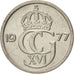 Moneta, Szwecja, Carl XVI Gustaf, 10 Öre, 1977, AU(55-58), Miedź-Nikiel