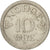 Moneta, Norwegia, Haakon VII, 10 Öre, 1957, AU(50-53), Miedź-Nikiel, KM:396
